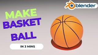 BLENDER TUTORIAL : Make Basket Ball In 2 Minutes || shiva's gaming zone