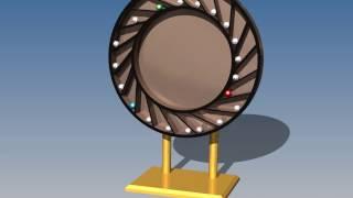 Perpetual Motion Machine   Overbalance Wheel   Autodesk Inventor Animation Studio