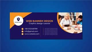 Creative web banner design  used Adobe Illustrator cc || banner design