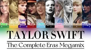 Taylor Swift: The Complete Eras Megamix (A Mashup of 230 Songs+) |By Joseph James|Color Coded Lyrics