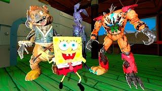 ANIMATRONICS CHASE US IN THE KRUSTY KRAB SECURITY BREACH RUIN FNAF Garry's Mod