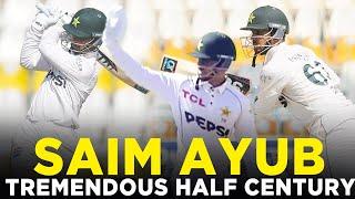 Saim Ayub 3rd Fifty in Test | Pakistan vs England | 2nd Test Day 1, 2024 | PCB | M3G1K