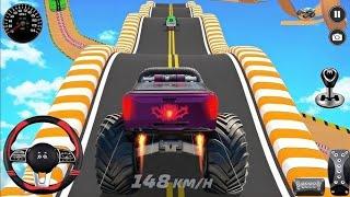 Monster Truck Mega Ramp Impposible - Extreme Car Stunt Master Driver  Android Gameplay 33