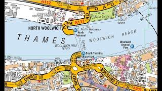 HOW TO CROSS  RIVER VIA FERRY FROM NORTH & SOUTH End.A TOPOGRAPHICAL FERRY ROUTE IN ENGLISH LANGUAGE