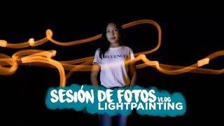 SESIÓN de FOTOS con LIGHTPAINTING - Vlog#2 | VioletaPhoto