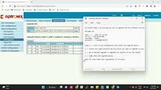 how to upgrade Onu software through Optronix GPON Olt