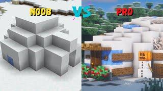 NOOB IGLOO VS PRO IGLOO ON MINECRAFT! 