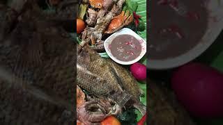 Seafood Boodle Fight / Seafood Mukbang Ala Probinsya #Shorts #SeafoodBoodleFight #SeafoodMukbang