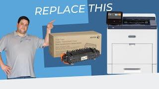 How to replace the fuser on your Xerox machine: Versalink b600, b605, b610, b615