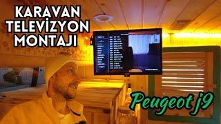 KARAVAN TELEVİZYON MONTAJI | PEUGEOT J9 KARAVAN YAPIMI