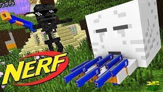 Monster School : NERF WAR CHALLENGE - Minecraft Animation