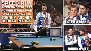 Ronnie O'Sullivan & Steve Davis vs Johnny Archer & Reed Pierce | SPEED RUN Mosconi Cup 1997