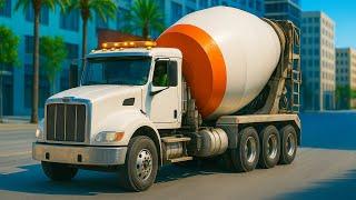 Ready Mix Concrete Trucks POURING CEMENT! Cement Mixers & Concrete Pump ACTION!