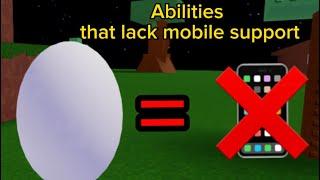 Abilities you cant use on mobile | Ability Wars