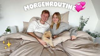 Our couple morning routine ‍️‍ (with Leo )