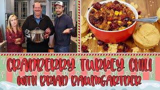 Cranberry Turkey Chili With Brian Baumgartner | Baking With Josh & Ange