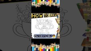 Father's Day special flower trophy#drawing #shorts #viralvideo