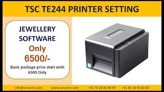 TSC TTP 244 BARCODE PRINTER Installation- Online Munim Jewellery Billing Software