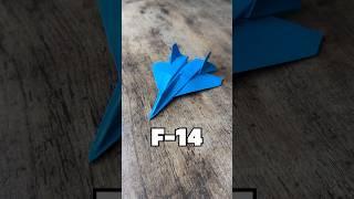 ORIGAMI FIGHTER JET F-14 TOMCAT TUTORIAL | HOW TO MAKE COOL PAPER  AIRPLANE EASY FOLDING | TOP GUN