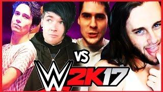 DanTDM & N60Sean vs. PopularMMOs & Ssundee | WWE 2K17 | QTR Final [s3e11]