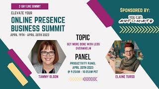 Meet the Speakers: Elevate your Online Presence Speaker  - Tammy Olson