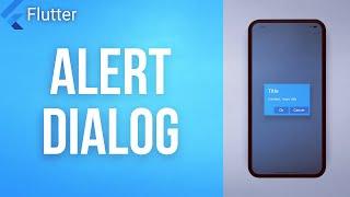 ALERT DIALOG • Flutter Widget of the Day #16