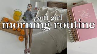 SOFT GIRL MORNING ROUTINE  self care rituals, what i eat, healthy habits & the perfect matcha