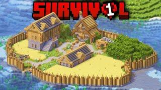 Minecraft Survival'da HER ZAMAN İSTEDİĞİM Başlangıcı Yaptım!! - Bölüm 1