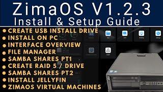 ZimaOS V1.2.3 Install on Any PC.  ZimaOS the Simplest Home File & App Server.