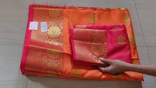 Silk Saree Blouse Gala Design Cutting and Stitching