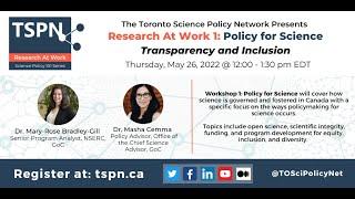 Research at Work 1: Policy for Science