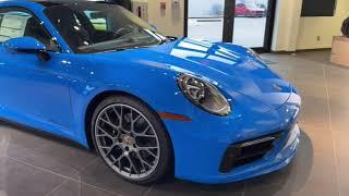 Experience the 2022 Shark Blue Porsche Carrera S - Type 992