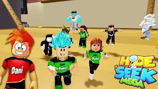 HIDE and SEEK Mega, pero me persiguen TODOS!! Los Polo en Roblox!!