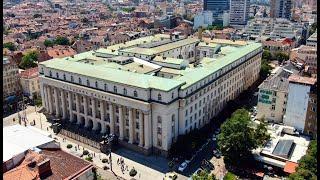 Palace of Justice, Rila, Slaveykov - the south part of  Sofia center area filmed with a drone