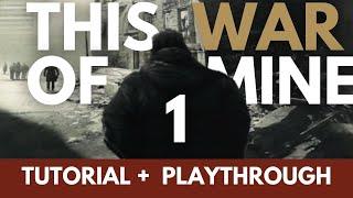 This War of Mine Board Game | Day 1 | Full Solo Playthrough | Learn How to Play