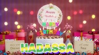 HADASSA Happy Birthday Song with Names  Happy Birthday to You