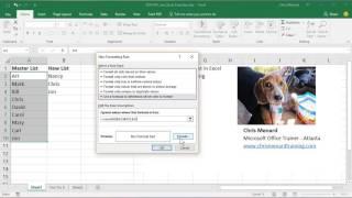 Find duplicates and compare two lists in Microsoft Excel by Chris Menard