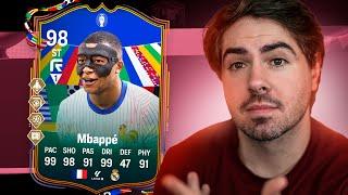 MBAPPE DE MASCARA 98!!! CONSEGUI ELE DE PRIMEIRA!!! FUT DRAFT FC 24