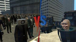 BOOMBOX MAN ARMY VS GLITCH SKIBIDI TOILED ARMY - Garry's Mod