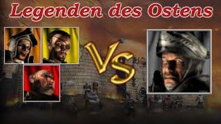 Rebellion gegen den Wolf! | Legenden des Ostens | Stronghold Crusader - KI Kämpfe