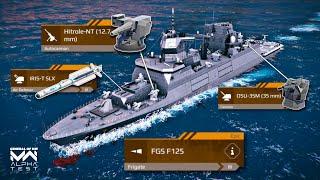 FGS F125 OCTOBER Battle Pass BEAST!? - Frigate Review & Damage Test! - Modern Warships