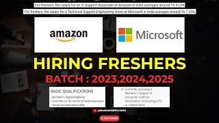 Amazon IT Support Associate & Microsoft Technical Support Intern | 2024 Job Roles Explained