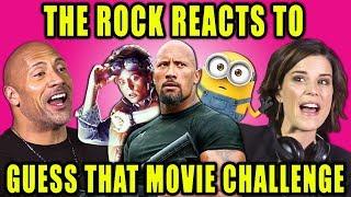 THE ROCK REACTS TO GUESS THAT MOVIE CHALLENGE (Ft. Skyscraper Cast)