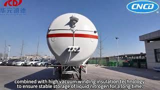 Cryogenic liquid semi-trailer tanks