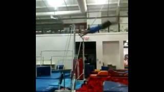 Triple front over the top of high bar by Nikita Zhukov