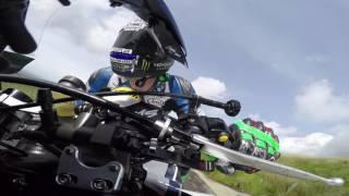 Ian Hutchinson's Crash in the Isle of Man TT 2017 Senior Race