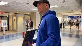 DFW AIRPORT PREACHING: COP COMES AND PRAYS FOR PREACHER!