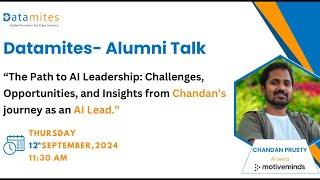 Insights from Datamites Alumni Chandan, an AI Lead.