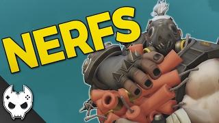Overwatch ROADHOG NERFS - WINSTON BUFF - Live vs PTR comparison