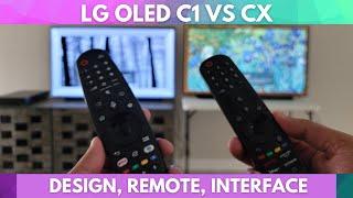 LG OLED C1 VS CX - Design, Remote and Settings Menu Comparison